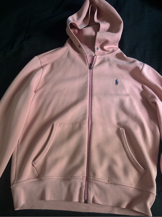 Polo Ralph Lauren Jackets & Blazers - Polo Ralph Lauren Pink Full Zip Hoodie Size M Pony Logo.